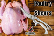 Poultry & Kitchen Shears Use for Chicken, Turkey, & Herbs